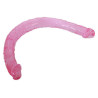 Generique Double Gode Jelly 45 x 3.5 cm Mauve